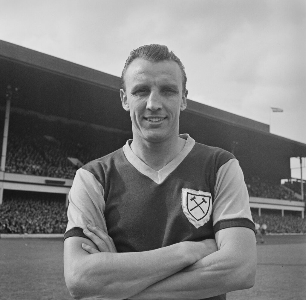 West Ham FC's Vic Keeble, 1958