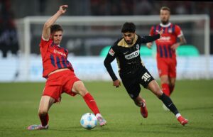 1. FC Heidenheim 1846 v SV Elversberg - Bundesliga Playoffs First Leg