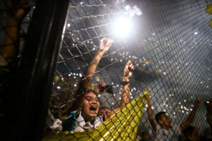 I festeggiamenti dei tifosi Xeneizes