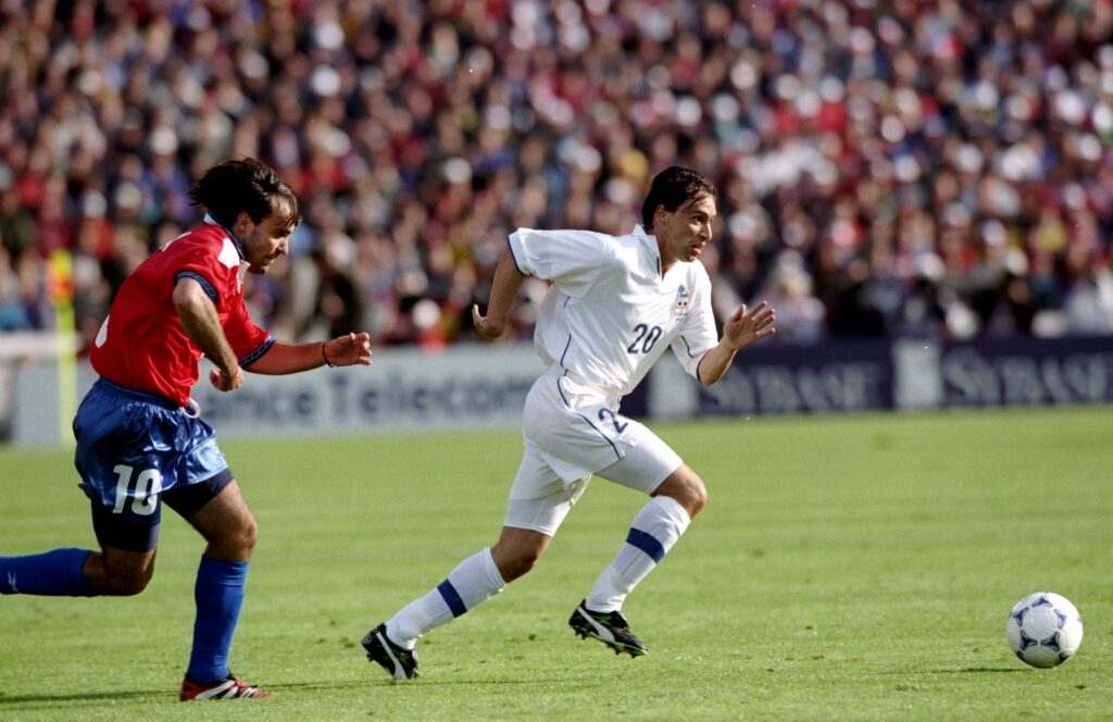 Enrico Chiesa of Italy