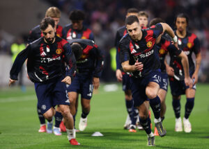 Olympique Lyonnais v Manchester United - UEFA Europa League 2024/25 Quarter Final First Leg