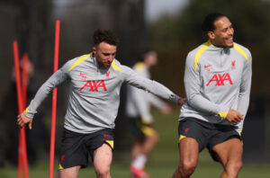 Liverpool FC Training Session And Press Conference - UEFA Champions League 2024/25 Round of 16 First Leg