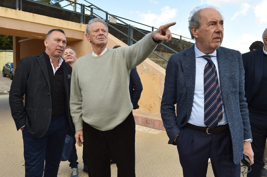 Maurizio Zamparini Visits US Citta di Palermo Training Ground