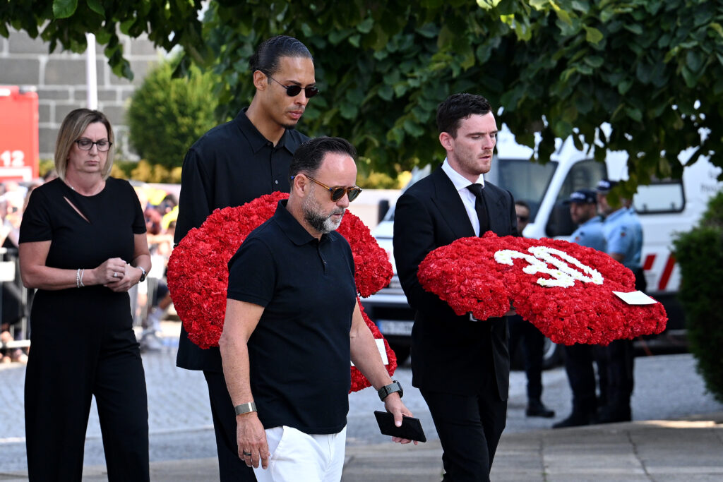 Funeral Held For Diogo Jota And Andre Silva In Their Hometown Of Gondomar