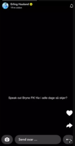 Haaland Snapchat