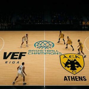 Vef Riga-Aek Atene: immagine creata con I.A.