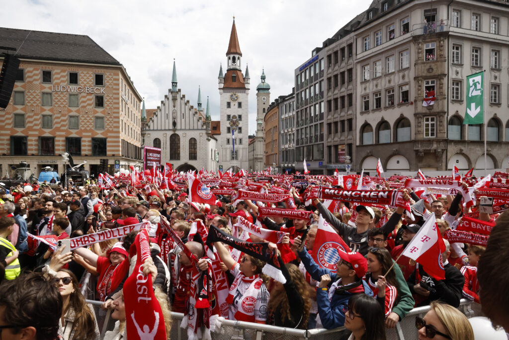 FC Bayern Muenchen Teams Celebrate Winning The Leagues