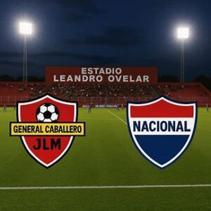 General Caballero-Nacional Asuncion: immagine creata con I.A.