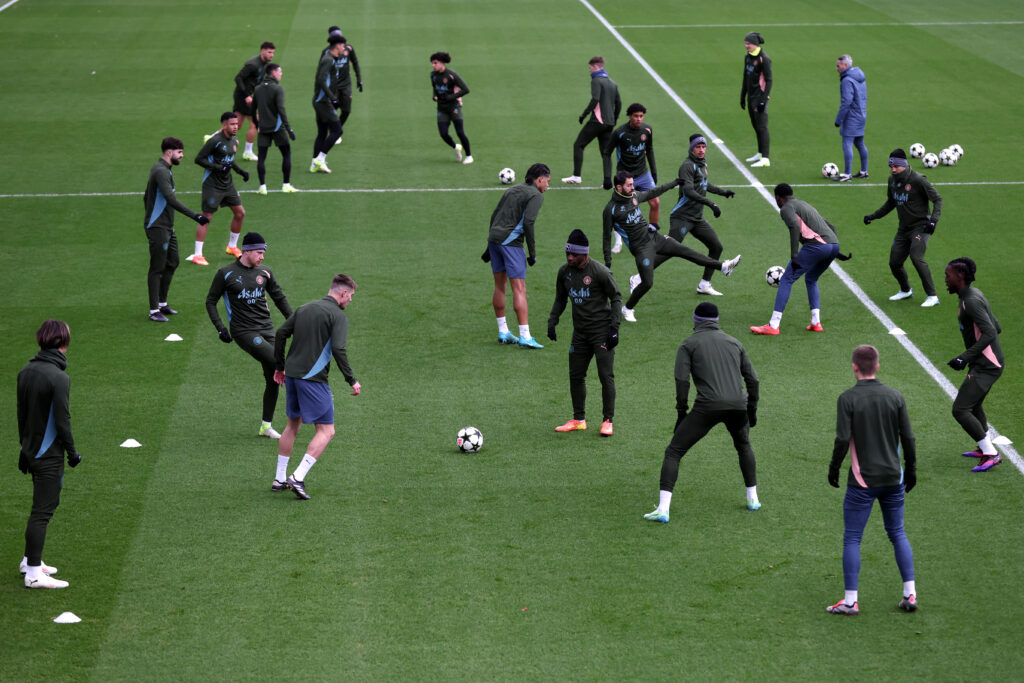 Manchester City Training Session And Press Conference - UEFA Champions League 2024/25 League Phase MD6