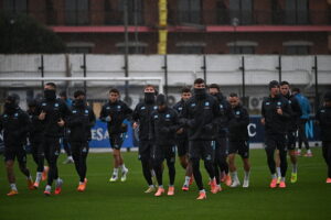 Napoli-Qarabag - allenamento