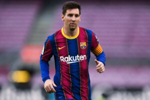 Lionel Messi con la maglia del Barcellona