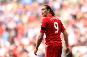 Andy Carroll con la maglia del Liverpool