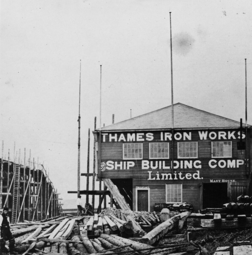 The Thames Ironworks and Shipbuilding Company, West Ham - Photo by Getty Images