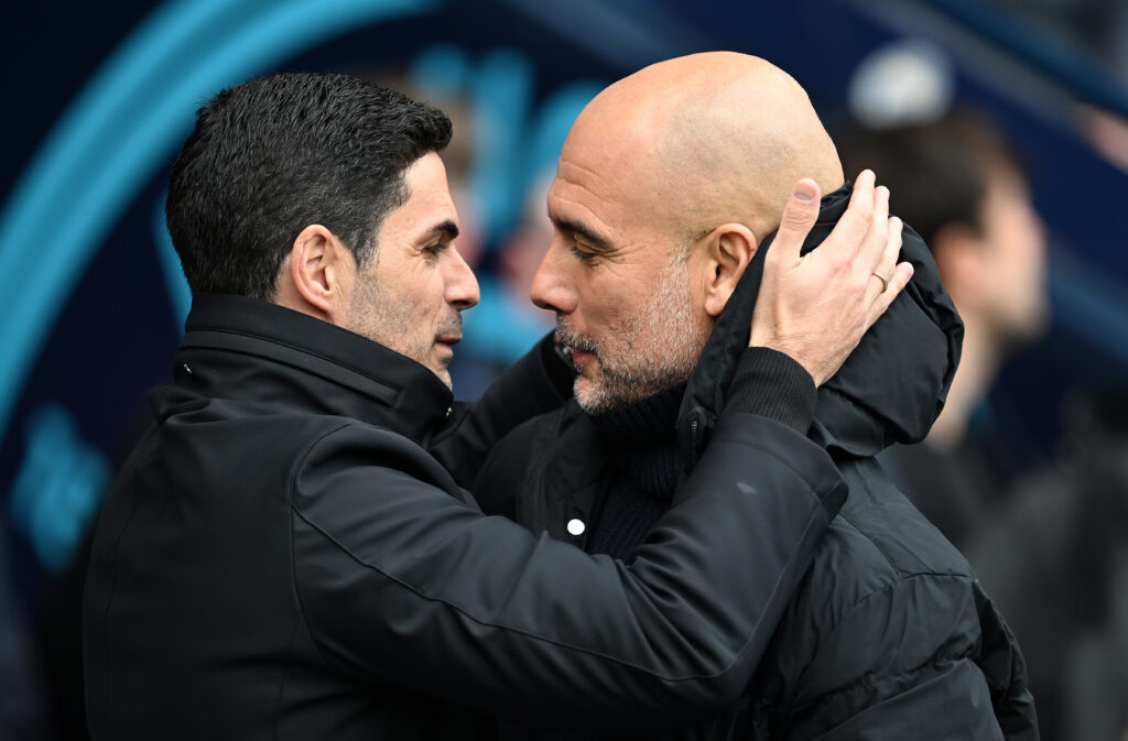 Mikel Arteta e Pep Guardiola - Ph Getty Images