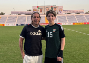 Michel Salgado e suo figlio Alan