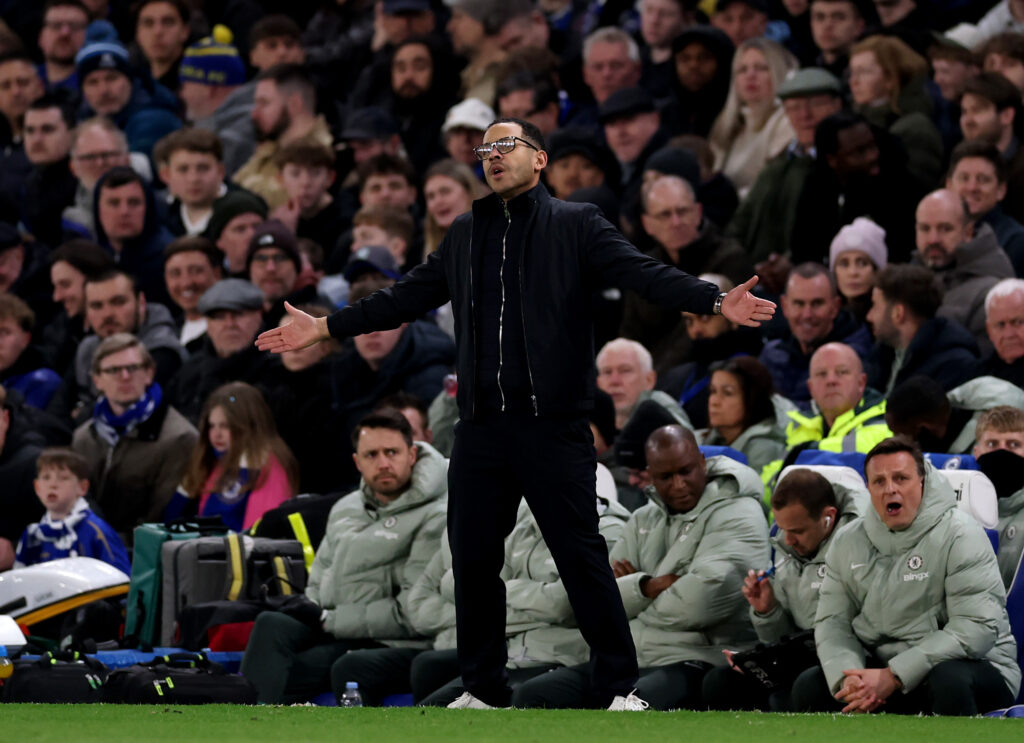 Liam Rosenior. allenatore del Chelsea - Ph Getty Images