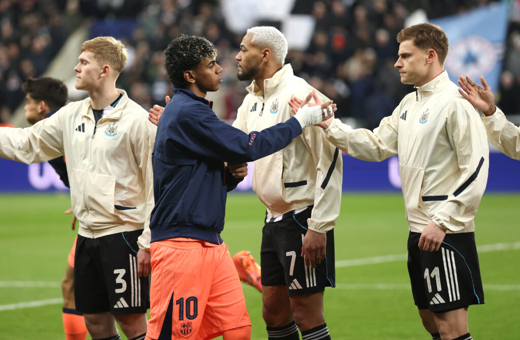 Newcastle United FC v FC Barcelona - UEFA Champions League 2025/26 Round of 16 First Leg