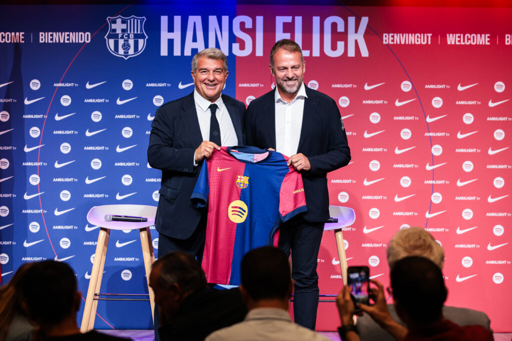 FC Barcelona Unveil New Head Coach Hansi Flick