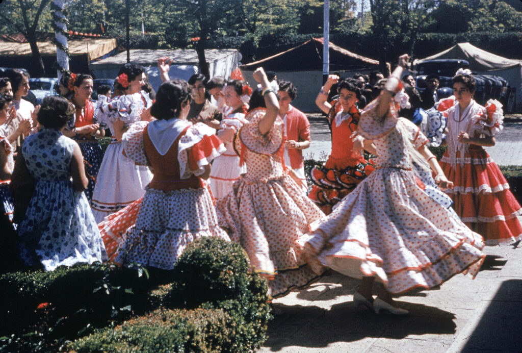 Flamenco Dancers At Seville Fair