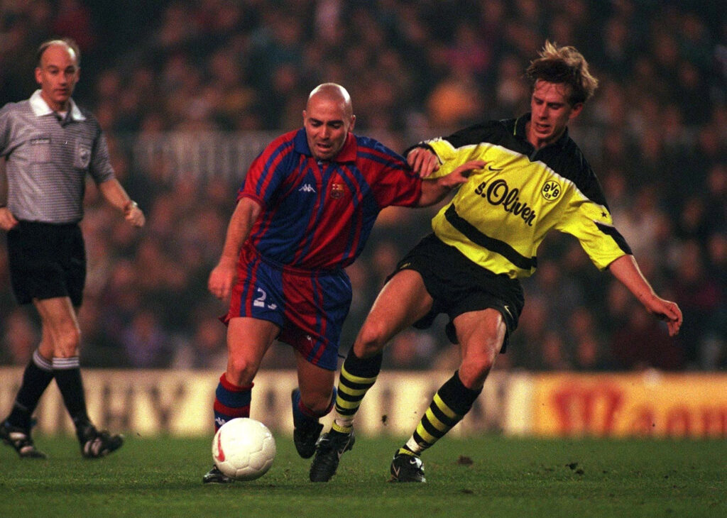 FUSSBALL: SUPER CUP 97/98 FC BARCELONA