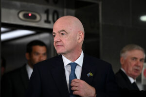 President Lula Da Silva Meets Wit FIFA President Gianni Infantino In Brasilia